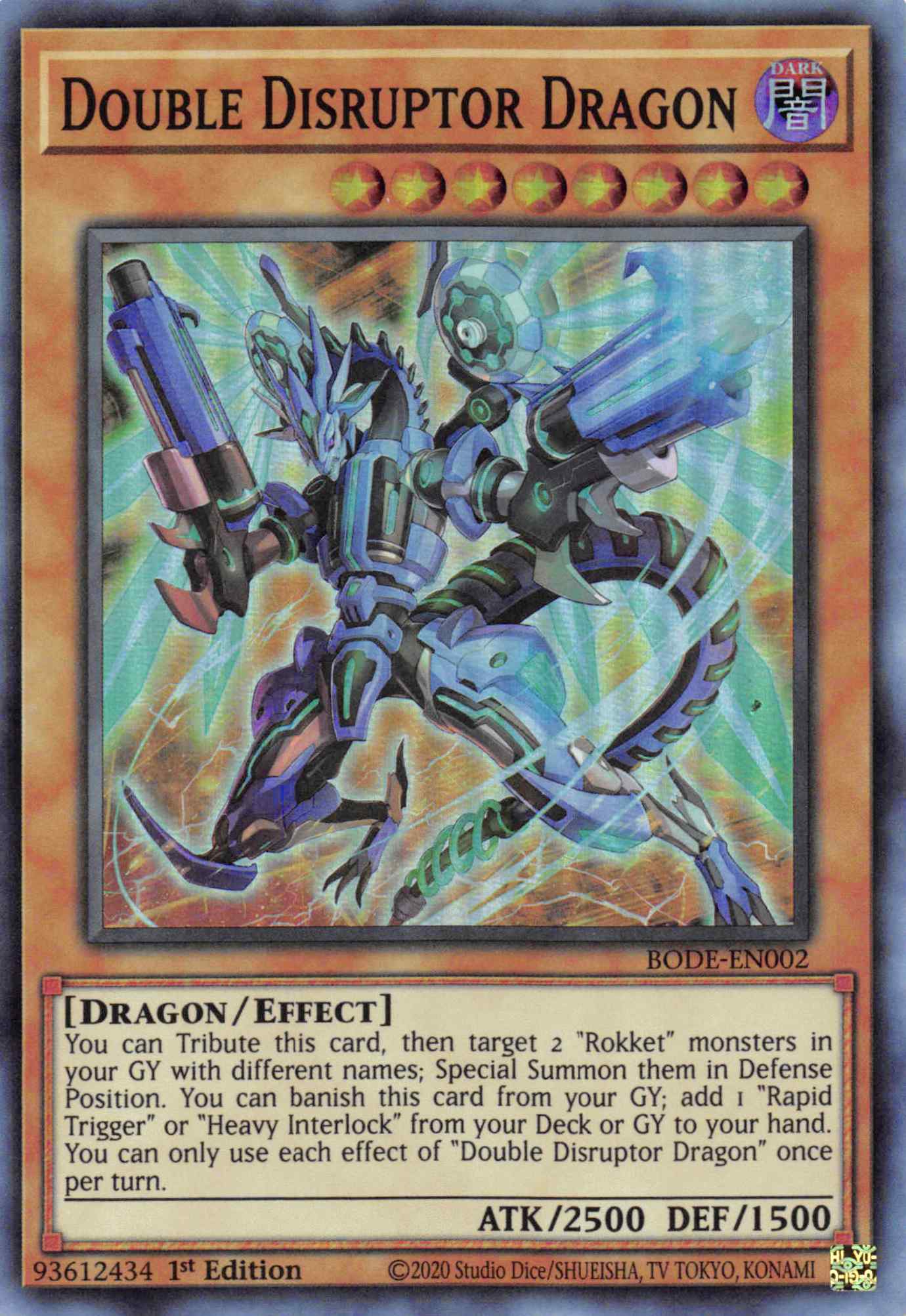 Double Disrupter Dragon [BODE-EN002] Super Rare | Arkham Games and Comics