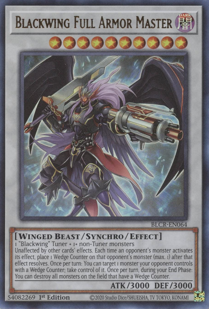 Blackwing Full Armor Master [BLCR-EN064] Ultra Rare | Arkham Games and Comics