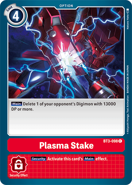 Plasma Stake [BT3-098] [Release Special Booster Ver.1.5] | Arkham Games and Comics