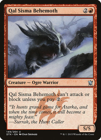 Qal Sisma Behemoth [Dragons of Tarkir] | Arkham Games and Comics