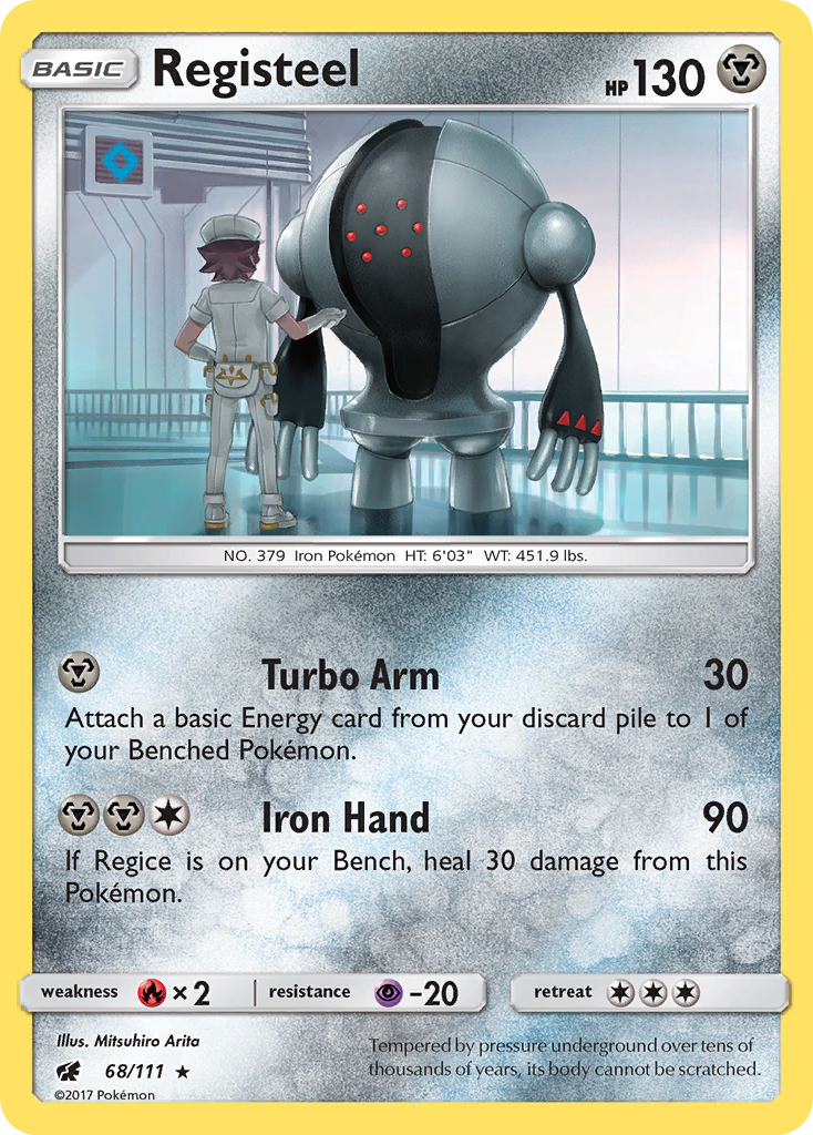 Registeel (68/111) [Sun & Moon: Crimson Invasion] | Arkham Games and Comics