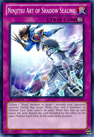 Ninjitsu Art of Shadow Sealing [REDU-EN089] Common | Arkham Games and Comics