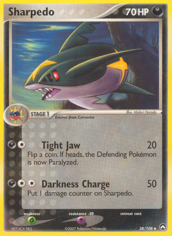 Sharpedo (38/108) [EX: Power Keepers] | Arkham Games and Comics