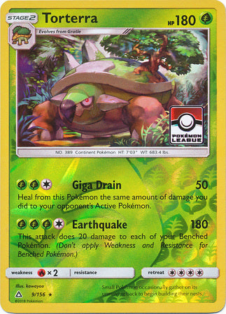 Torterra (9/156) (League Promo) [Sun & Moon: Ultra Prism] | Arkham Games and Comics