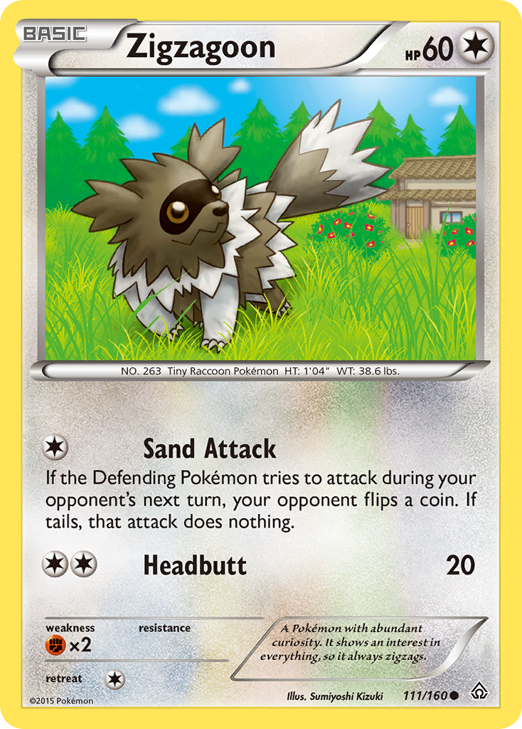 Zigzagoon (111/160) [XY: Primal Clash] | Arkham Games and Comics