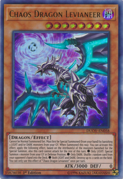 Chaos Dragon Levianeer [DUOV-EN058] Ultra Rare | Arkham Games and Comics