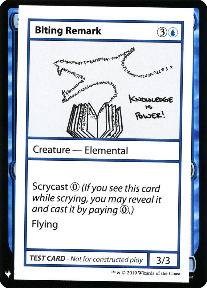 Biting Remark [Mystery Booster Playtest Cards] | Arkham Games and Comics