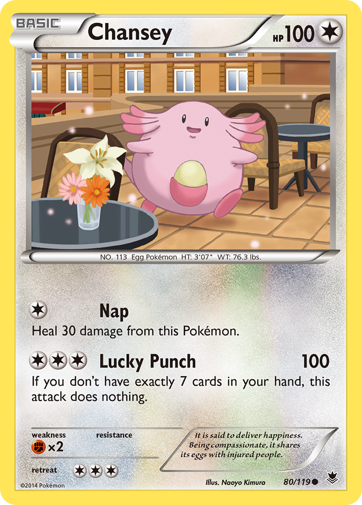 Chansey (80/119) [XY: Phantom Forces] | Arkham Games and Comics