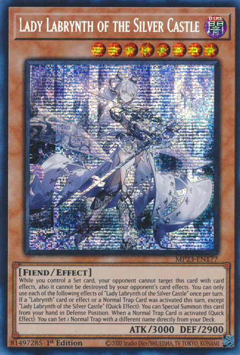 Lady Labrynth of the Silver Castle [MP23-EN177] Prismatic Secret Rare | Arkham Games and Comics