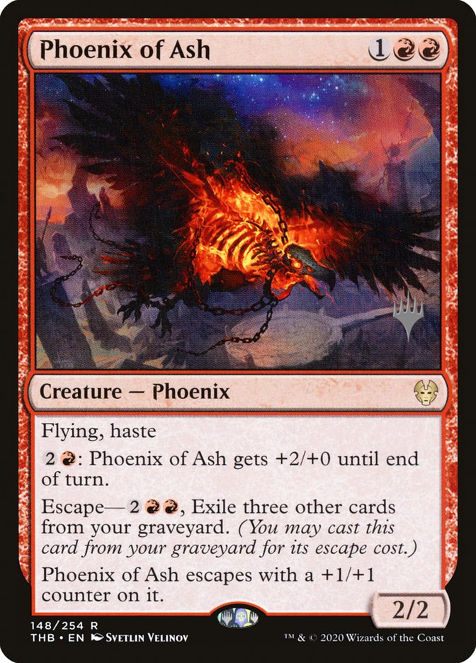 Phoenix of Ash (Promo Pack) [Theros Beyond Death Promos] | Arkham Games and Comics