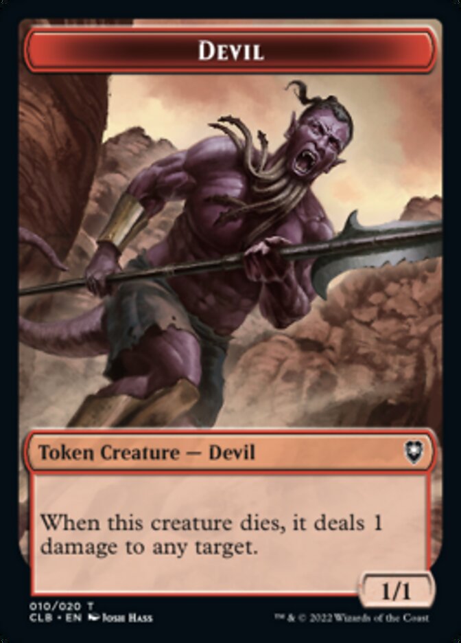 Devil Token [Commander Legends: Battle for Baldur's Gate Tokens] | Arkham Games and Comics