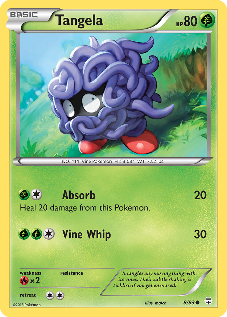 Tangela (8/83) [XY: Generations] | Arkham Games and Comics