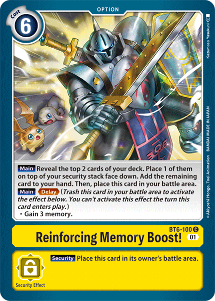 Reinforcing Memory Boost! [BT6-100] [Double Diamond] | Arkham Games and Comics