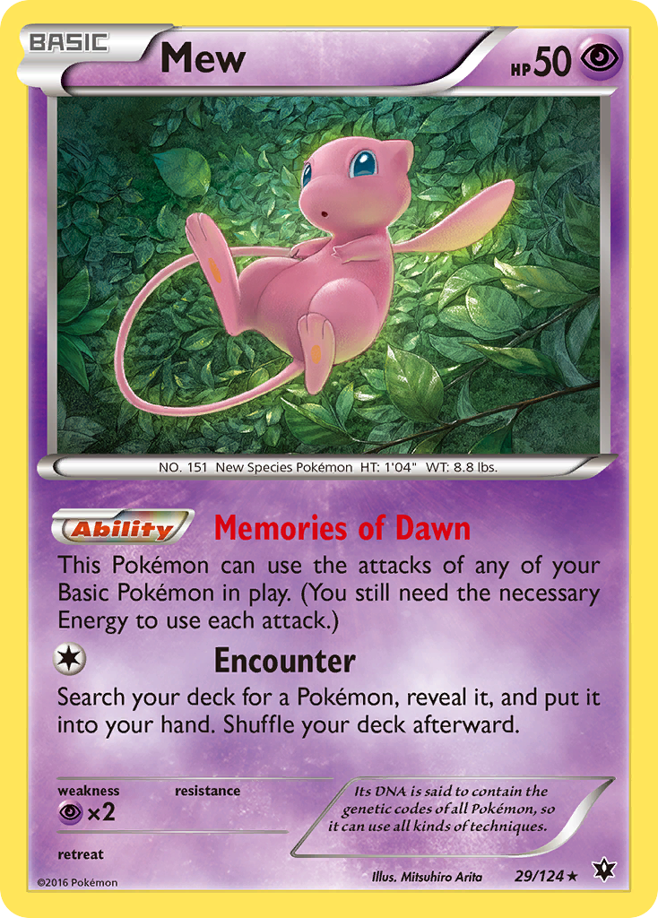 Mew (29/124) [XY: Fates Collide] | Arkham Games and Comics