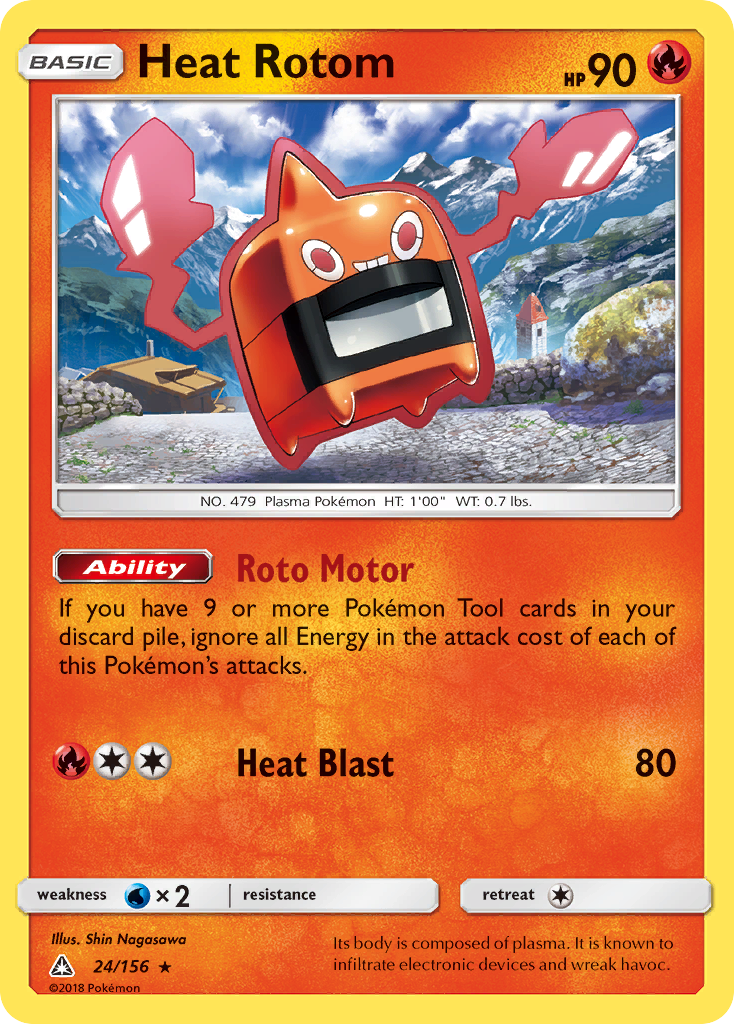 Heat Rotom (24/156) [Sun & Moon: Ultra Prism] | Arkham Games and Comics