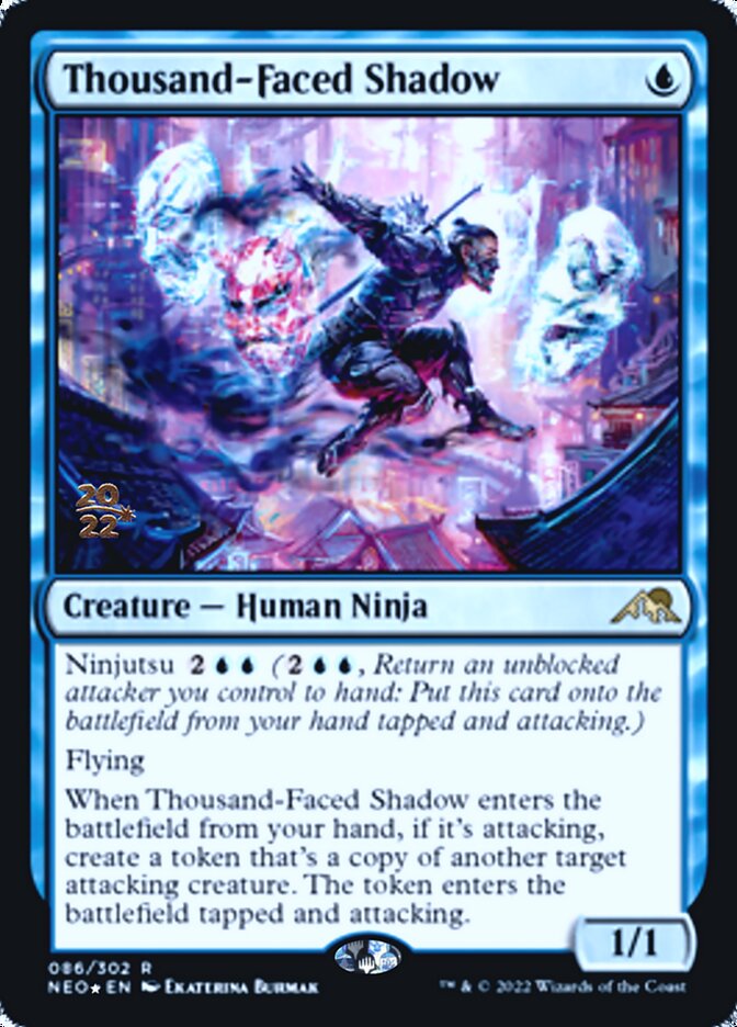 Thousand-Faced Shadow [Kamigawa: Neon Dynasty Prerelease Promos] | Arkham Games and Comics