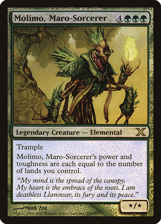 Molimo, Maro-Sorcerer (Premium Foil) [Tenth Edition] | Arkham Games and Comics