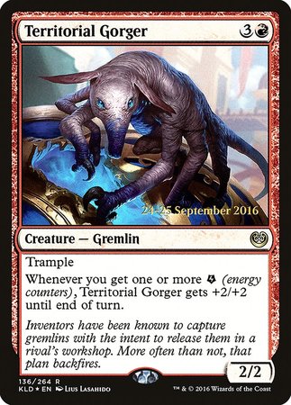 Territorial Gorger [Kaladesh Promos] | Arkham Games and Comics