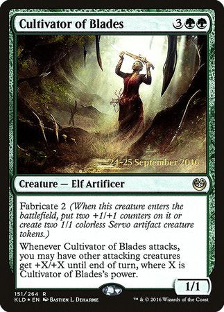 Cultivator of Blades [Kaladesh Promos] | Arkham Games and Comics