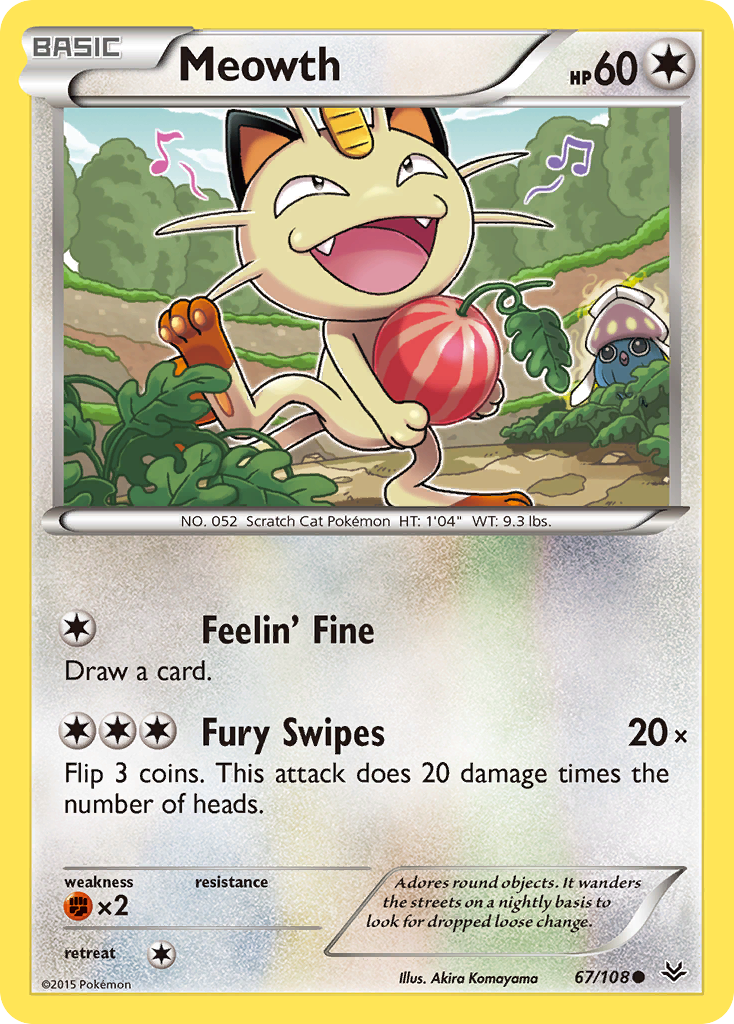 Meowth (67/108) [XY: Roaring Skies] | Arkham Games and Comics