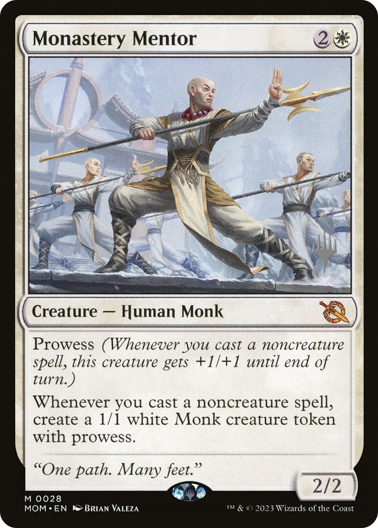 Monastery Mentor (Promo Pack) [March of the Machine Promos] | Arkham Games and Comics