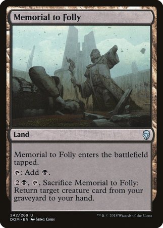Memorial to Folly [Dominaria] | Arkham Games and Comics