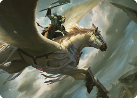 Cleaving Skyrider Art Card [Dominaria United Art Series] | Arkham Games and Comics