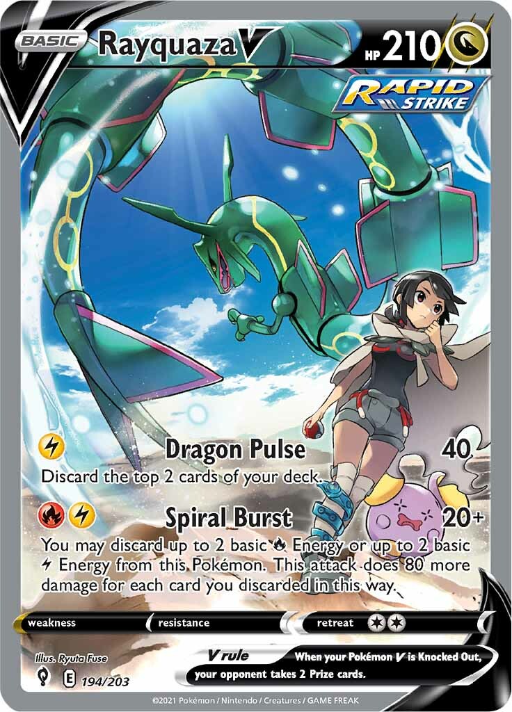 Rayquaza V (194/203) [Sword & Shield: Evolving Skies] | Arkham Games and Comics