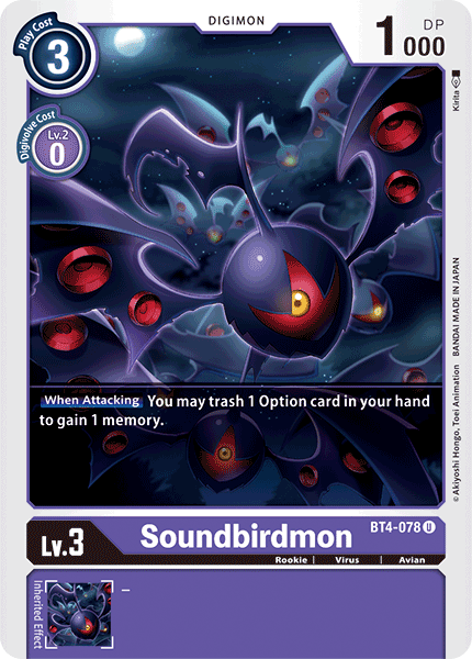 Soundbirdmon [BT4-078] [Great Legend] | Arkham Games and Comics