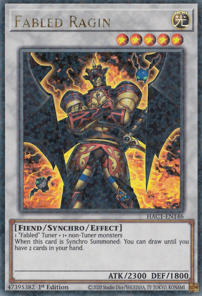 Fabled Ragin (Duel Terminal) [HAC1-EN146] Parallel Rare | Arkham Games and Comics