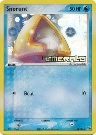 Snorunt (64/106) (Stamped) [EX: Emerald] | Arkham Games and Comics