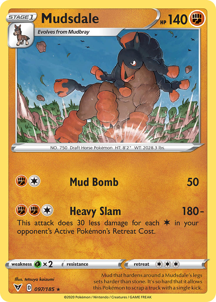Mudsdale (097/185) [Sword & Shield: Vivid Voltage] | Arkham Games and Comics