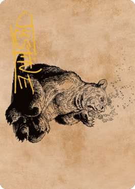 Wilson, Refined Grizzly Art Card (Gold-Stamped Signature) [Commander Legends: Battle for Baldur's Gate Art Series] | Arkham Games and Comics