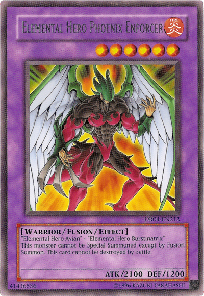 Elemental Hero Phoenix Enforcer [DR04-EN212] Rare | Arkham Games and Comics