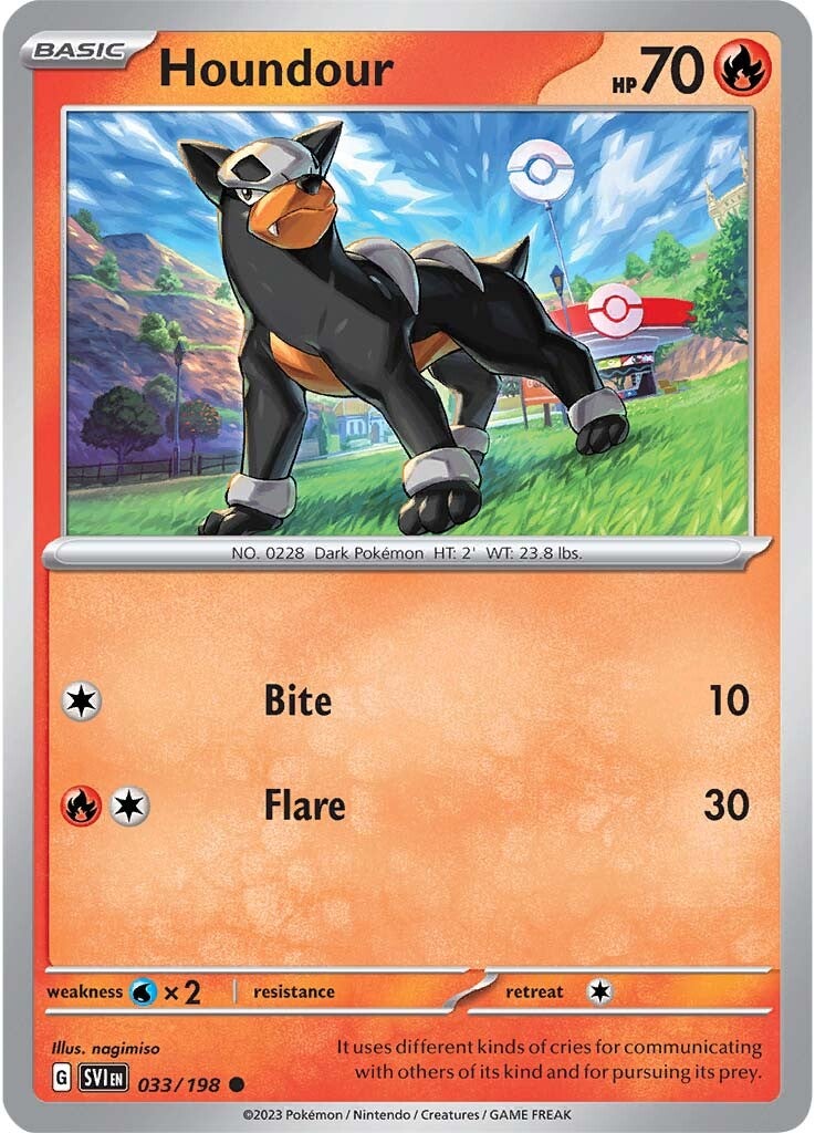 Houndour (033/198) [Scarlet & Violet: Base Set] | Arkham Games and Comics