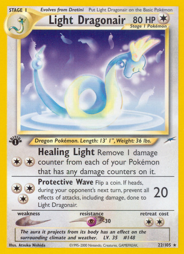 Light Dragonair (22/105) [Neo Destiny 1st Edition] | Arkham Games and Comics