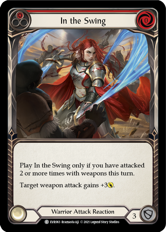 In the Swing (Red) [EVR063] (Everfest)  1st Edition Rainbow Foil | Arkham Games and Comics