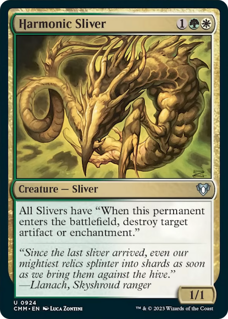 Harmonic Sliver [Commander Masters] | Arkham Games and Comics