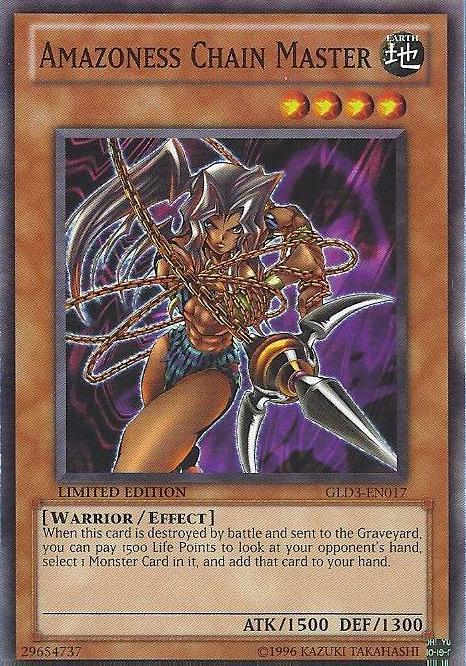 Amazoness Chain Master [GLD3-EN017] Common | Arkham Games and Comics