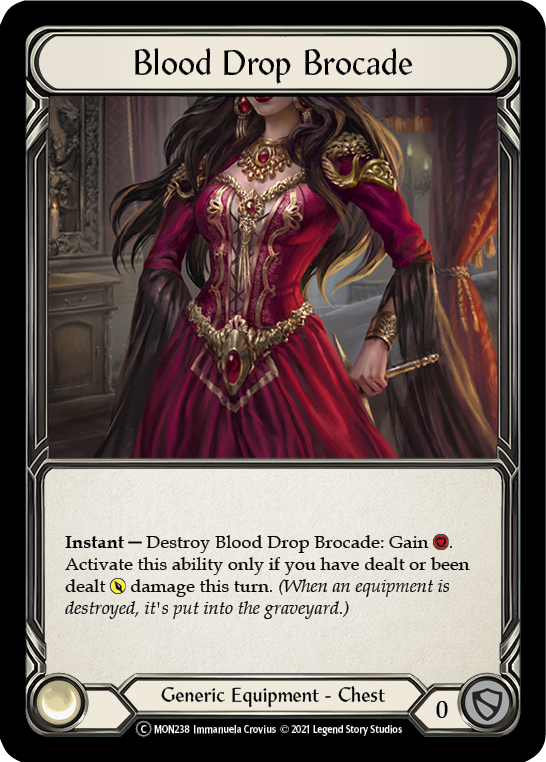 Blood Drop Brocade [U-MON238-RF] (Monarch Unlimited)  Unlimited Rainbow Foil | Arkham Games and Comics