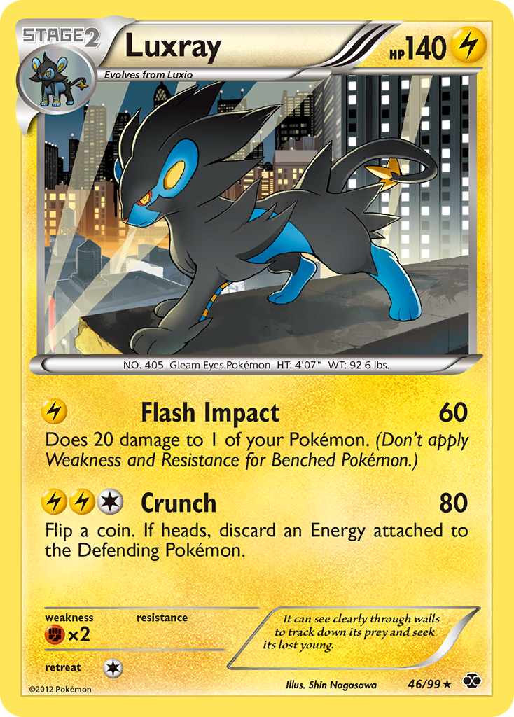 Luxray (46/99) [Black & White: Next Destinies] | Arkham Games and Comics