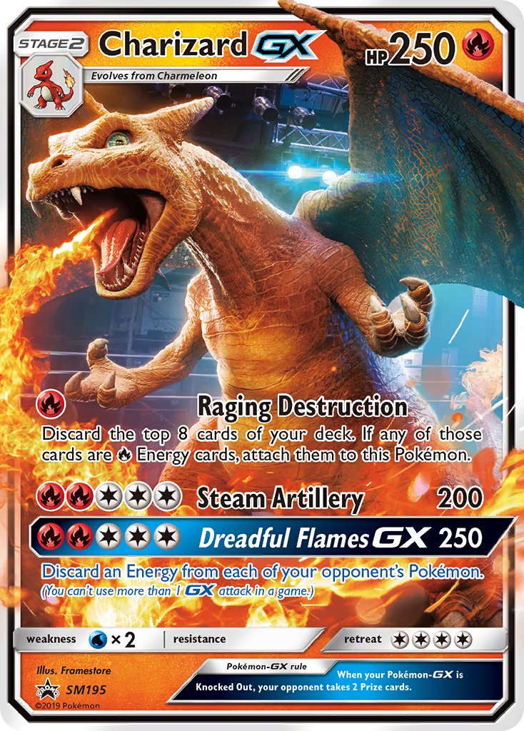 Charizard GX (SM195) [Sun & Moon: Black Star Promos] | Arkham Games and Comics