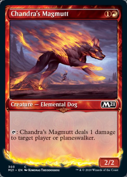 Chandra's Magmutt (Showcase) [Core Set 2021] | Arkham Games and Comics