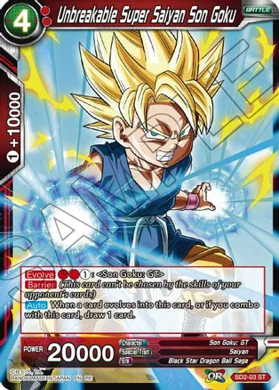 Unbreakable Super Saiyan Son Goku [SD2-03] | Arkham Games and Comics