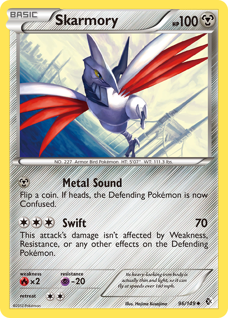 Skarmory (96/149) [Black & White: Boundaries Crossed] | Arkham Games and Comics
