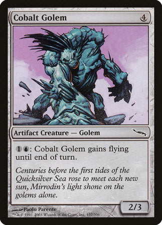 Cobalt Golem [Mirrodin] | Arkham Games and Comics