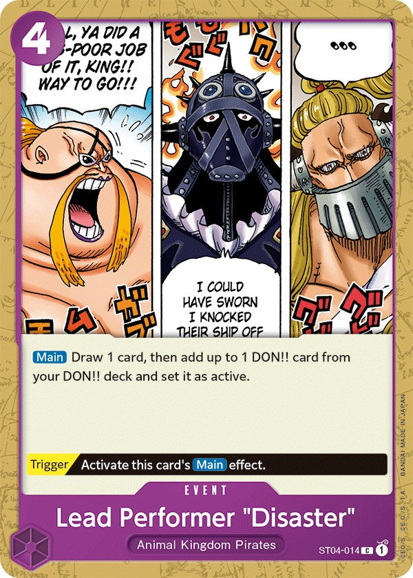 Lead Performer "Disaster" [Starter Deck: Animal Kingdom Pirates] | Arkham Games and Comics
