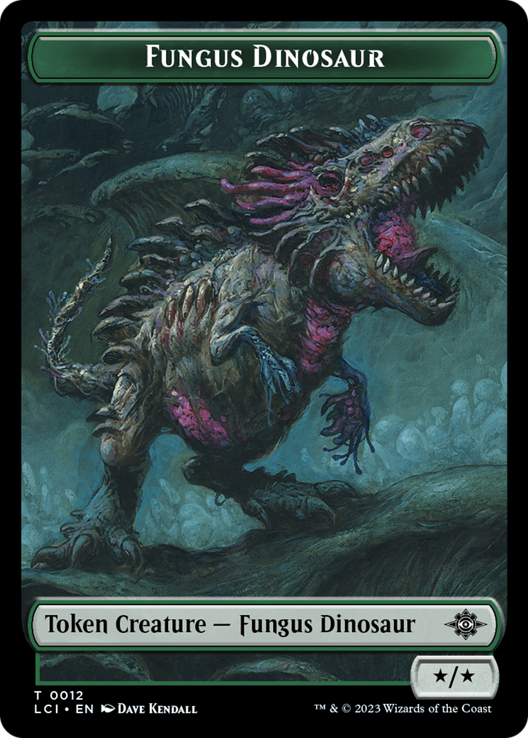 Fungus Dinosaur Token [The Lost Caverns of Ixalan Tokens] | Arkham Games and Comics