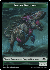 Fungus Dinosaur // Gnome Soldier Double-Sided Token [The Lost Caverns of Ixalan Tokens] | Arkham Games and Comics