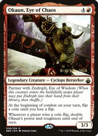 Okaun, Eye of Chaos [Battlebond Promos] | Arkham Games and Comics